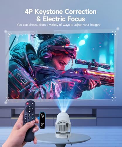 Mini Projector with Wifi and Bluetooth, Portable 4K Support Smart Proyector - Image 5