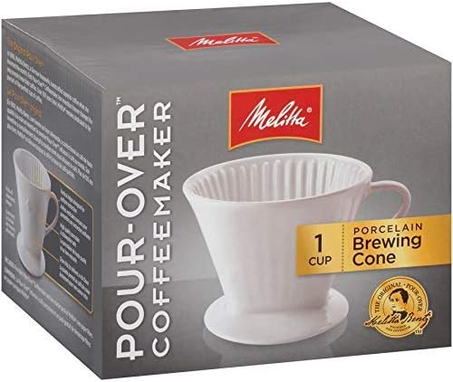Melitta no 2 Porcelain Single Cup Pour-Over Coffee Brewer, White - Image 6