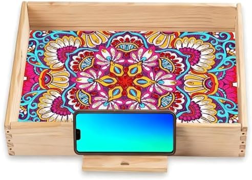 EWJRNSF Diamond Art Kits for Adults Wooden Serving Trays with Phone Holder by EWJRNSFDiamondPainting