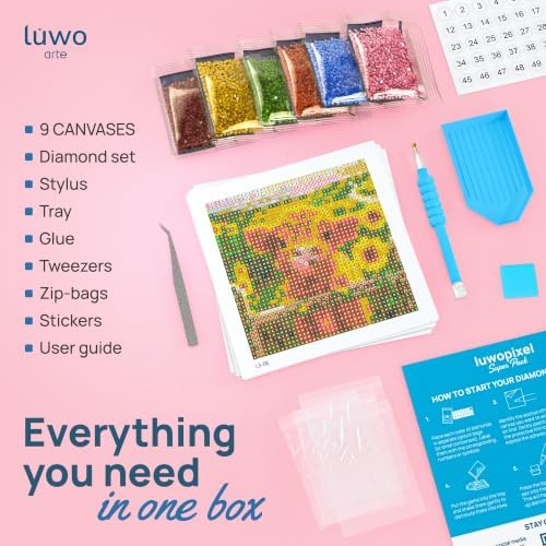 LuwoArte 9 Pack Country Farm Diamond Art Kits for Adults Beginners - Image 2