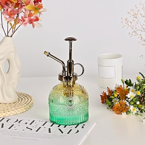 Glass Plant Mister Spray Bottle, 230ML Vintage Plant Spritzer, Succulent Watering Bottle Glass with Top Pump, Small Plants Sprayer Watering Can for Indoor Outdoor House - Image 5