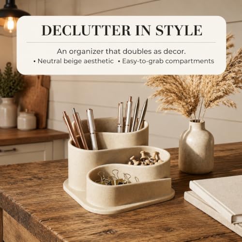 Aesthetic Desk Organizer - Modern Accessories Boho Pen Holder - Image 6