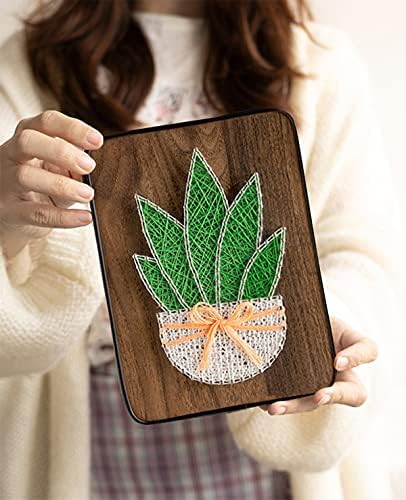 BAZIMA DIY String Art Kit for Beginner,DIY Aloe Potted Craft Kit,Unique Gift,Craft Kit for Holidays - Image 2