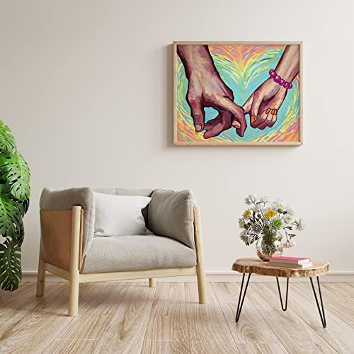 Nuberlic 8x10 Canvas Painting Kit Pre Drawn Canvas for Painting Sip and Paint for Adults Birthday Valentine's Day Gift Love Theme DIY Adult Party Favor - Image 4