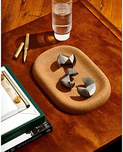 Craighill Little Cloud Tray - Decorative Catch-All Tray for Dresser, Nightstand & Entryway Table, Vanity Tray for Jewelry & Keys, Solid Cork Table Decor - Image 4