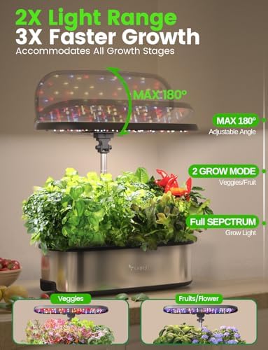 LETPOT LPH-SE Hydroponics Growing System, 12 Pods Smart Herb Garden Kit Indoor, Indoor Garden, APP & WiFi Controlled, with 24W Growing LED, 5.5L Water Tank, Pump System, Automatic Timer - Image 5