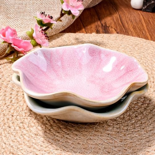 Porcelain Jewelry Dish Set of 2, 4.25'' Leaf Shaped Ring Holders - Image 4