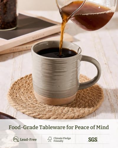 famiware Coffee Mugs Set of 8, 13 oz Mug Set, Ceramic Cup Set with Handle - Image 5
