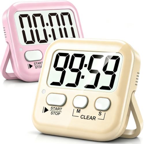 Antonki 2 Pack Digital Timer for Kids Classroom Kitchen Timers for Cooking by Antonki