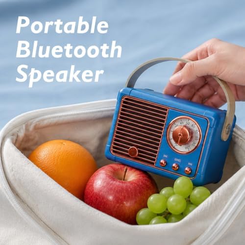 Dosmix Retro Bluetooth Speaker,Vintage Decor,Mini Gift for Women Girl Teens - Image 6