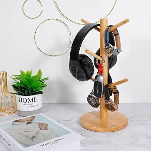 MyLifeUNIT Mug Holder Tree, Coffee Cup Holder with 6 Hooks (Yellow) - Image 3