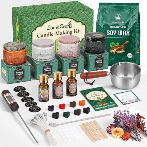 Soy Wax Candle Making Kit, Complete DIY Craft Set for Adults by Unknown