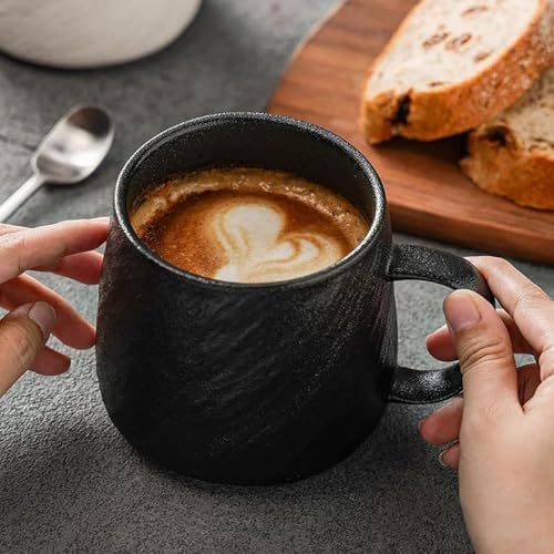 Large Capacity Ceramic Mug - Minimalist Design, Unique Water Cup for Tea & Coffee - Office & Home Use, Couple Mugs Set with Stylish Aesthetic - Image 5