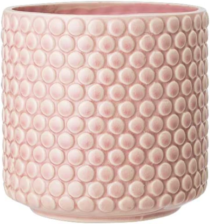 Nordring Stoneware Flower Pot, 6'' Rose, Polka Dots - Image 3