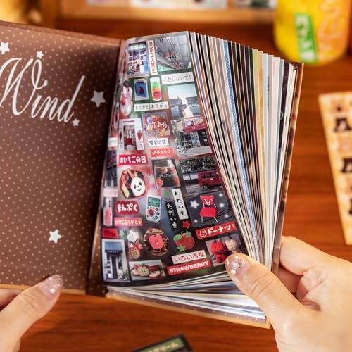 Retro Sticker Book Japanese Style Aesthetic Die Cut Stickers for Journaling Scrapbooking Kawaii Deco 4.1x5.7 Inches 27 Sheets - Image 2