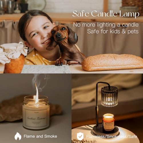 Candeldo Candle Warmer Lamp with Timer: Black Wax Melt Warmer - Image 5