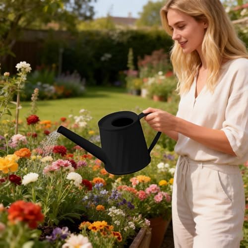 8.4 oz/250 ml Plant Watering Can, Modern Stylish Decorative Indoor Watering Cans for House Plants with Long Spout,Durable Rustproof Small Water Can for Plants for Outdoor Bonsai Garden Succulents - Image 4