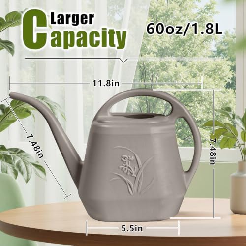 Plant Watering Can Small -1/2 Gallon-Coffee Color - Image 2