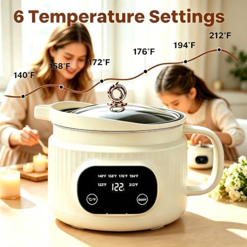 NAUQUOHZ 61 Oz Wax Melter Pot,6 Temp Presets for DIY Candle Making - Image 2