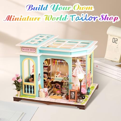DIY Miniature House Kit, Book Nook Kit with LED Light, 3D Wooden Puzzle Bookshelf Decor Building Kit, Birthday Gifts for Family & Friends - Image 5