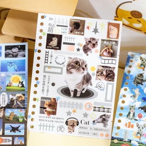 1500pcs Cat Sticker Book Cute Stickers Aesthetic Funny Meme, Meow - Image 6
