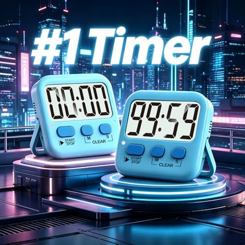 Antonki 2 Pack Digital Timer for Kids Classroom Kitchen Timers for Cooking - Image 2