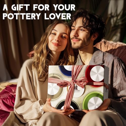 Pottery Wheel for Adults - Complete Pottery Tools Kit for Beginners, 6" Turntable Two-Way Rotation Adjustable Speed, 2.2 lbs. Air Dry Clay, Mini Clay Making Pottery Wheel with Storage Design (Green) - Image 6