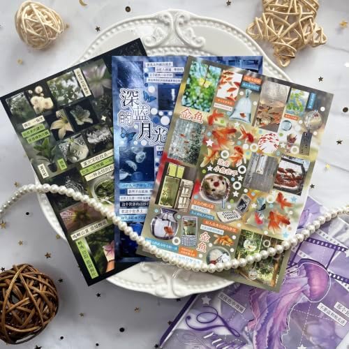 Japanese Sticker Book for Scrapbooking Supplies, Journal Stickers for Girls - Image 5