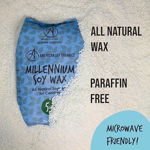 American Soy Organics Millennium Soy Beads for Candle Making - Natural Supplies - Paraffin-Free, Beeswax-Free Candle Wax for Container Candles, Tealights and Wax Melts, 10 lbs (Pack of 2) - Image 4