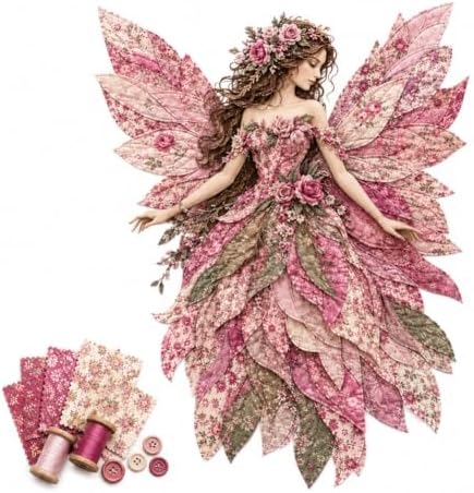 JMHKKUJ Fairy Patchwork DIY Kit, DIY Flower Fairies Patchwork by Unknown