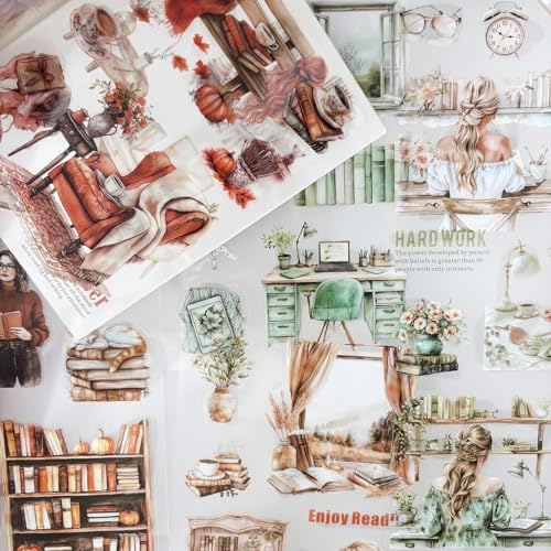 Reading Stickers for Scrapbooking, People Journal Stickers for Scrapbook - Image 4