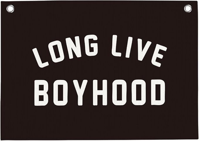 Black Live Boyhood Boys Room Playroom Wall Decor Vintage Sports Decor for Nursery Playroom Kids Bedroom Dorm Toddler Decorations 22x28 Inch