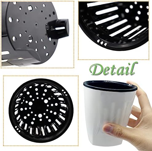 Haawooky 12 PCS Self Watering Plastic Planter,4 Inch Plastic Flower Plant Pot with Inner Pot,Self Watering Planter White Flower Pot for Herbs,Flowers,All House Plants,Succulents - Image 3