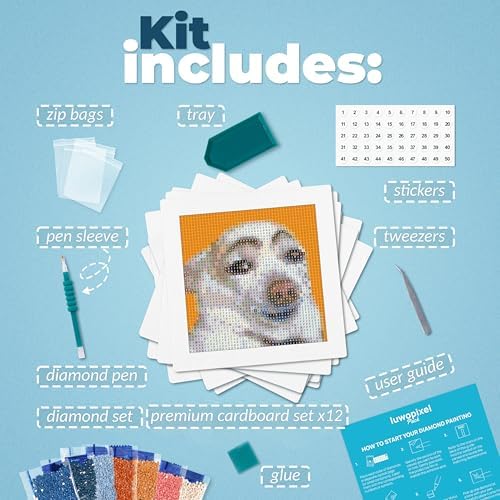 LuwoArte Painting Kit – Japanese Theme (Meme Dogs) - Image 2