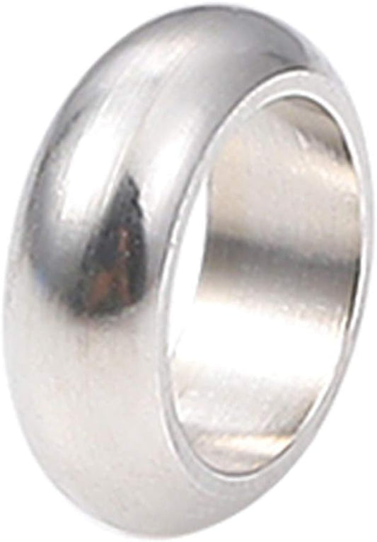 Stainless Steel Spacer Beads 6x2mm Rondelle Loose Charm Caps Beads for DIY Jewelry Making 100pcs with 4mm Hole
