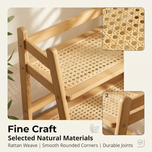 Bamboo Desktop Organizer Shelf, 2 Tier Desk Storage Rack - Image 6