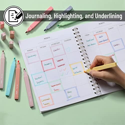 Mr. Pen- Aesthetic Highlighters No Bleed, 8 Pack, Candy Colors | Chisel Tip, Cute Highlighters Assorted Colors for Journaling, Highlighting, Underlining, Fast Dry, Back to School Supplies - Image 6