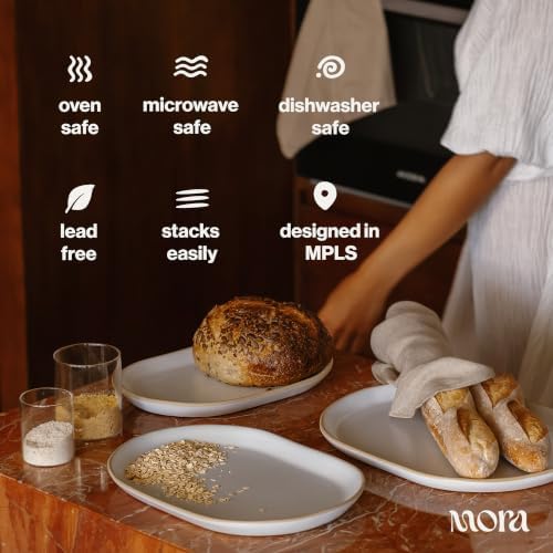 Mora Ceramic Decorative Tray - 10.6in Dish for Jewelry, Soap Dispenser, Perfume, Makeup, Accessories, Candle, in the Bathroom Vanity, Bedside, or Kitchen Counter. Cute Organizers - Nebula - Image 4