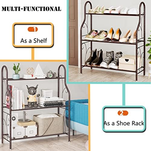 SORCEDAS Plant Stand Indoor Outdoor 3 Tier Metal Corner Flower Shelf - Image 5