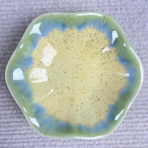 Jewelry Dish Tray - Ceramic Trinket Tray for Rings, Keys, Earrings | Decorative Key Bowl for Women, Gift for Friends, Sisters, Daughter, Mother, Lotus leaf shap, Jewelry Trays (Pale Yellow) - Image 3