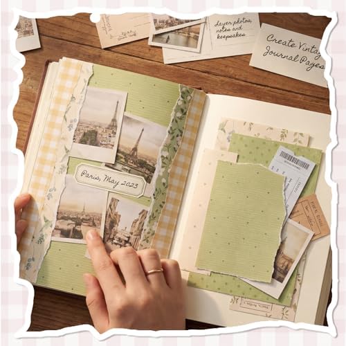 BESARME 60 Sheets Scrapbook Paper 5.5×8.3 in Double Sided Floral - Image 6