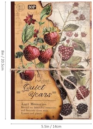 120 Sheets Vintage Botanical Scrapbook Paper Set, Journaling Scrapbooking Supplies Craft Decoupage Papers Kit, 4 Themes x 30 Mushroom Floral Antique Letter Design for Junk Journals Collage Card Making - Image 5