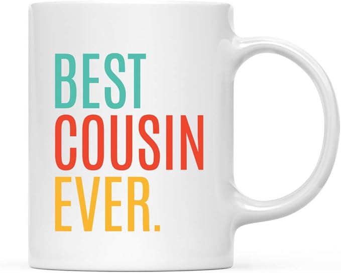 Andaz Press 11oz. Coffee Mug Birthday Gift, Best Cousin Ever, 1-Pack