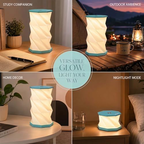 Portable Foldable Table Lamp, Japanese Gift, Paper Lantern Lights - Image 6