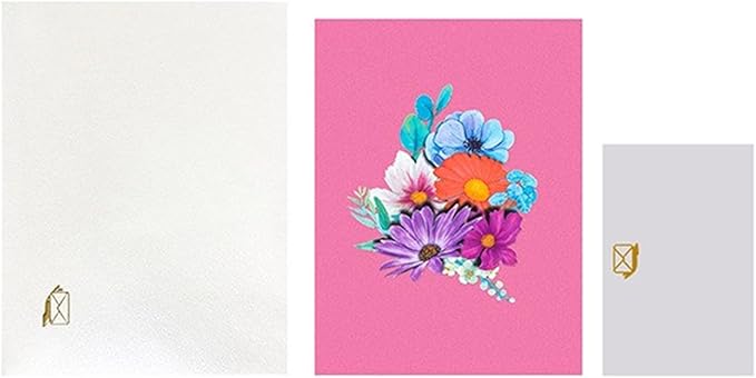 Impressive Gesang Flower Celebration Card Foldable Paper With Envelope Handmade Florals Greeting Popup All Occasion Cards