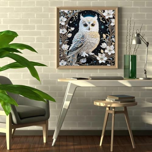 Owl Special Shape Diamond Painting Kits for Adults DIY crafts 12 x 12inch - Image 4
