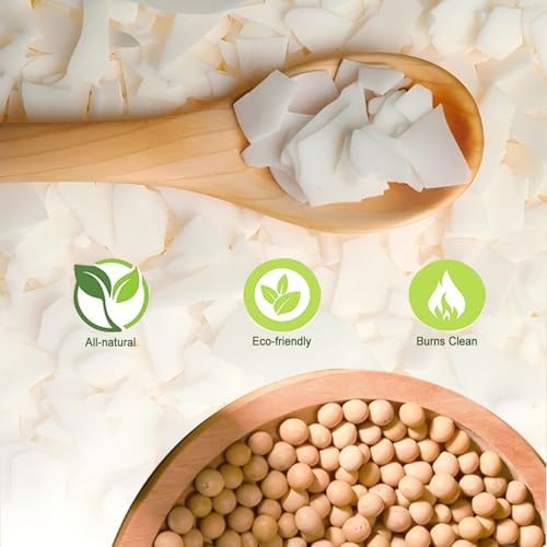 DINGPAI Natural Soy Wax for Candle Making, 5lb Organic Soy Wax Flakes - Image 3
