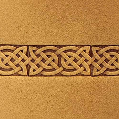 DandS ltd Leather Stamp Tool, Celtic, Professional Steel Craft Tool for Leatherworking, Embossing, Carving & Stamping Leather Projects, Belts Wallets & DIY Projects Compatible with Mallet #242BB