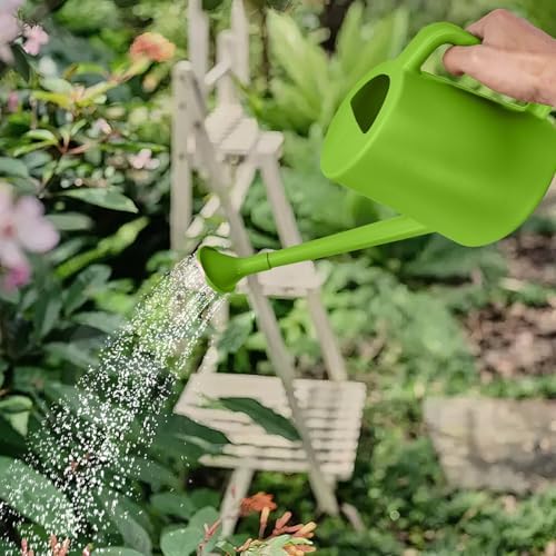 ZXJ Hand Plant Watering Can - for Indoor and Outdoor Home Garden Plants - with Long Spout - Light Green- 1/2 Gallon - Image 7