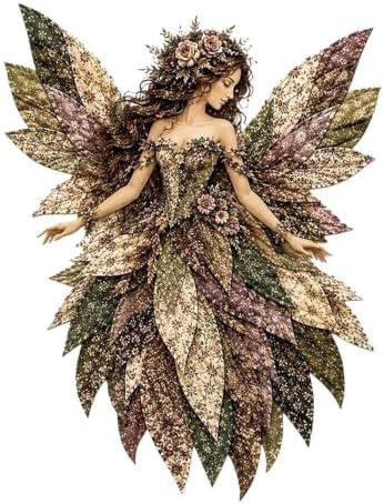 Fairy Patchwork DIY Kit, Layer Fabric Art Wall Decor for Beginner (Style F) by Unknown